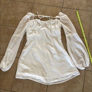 NWT Tiger Mist White Long Sleeve Dress